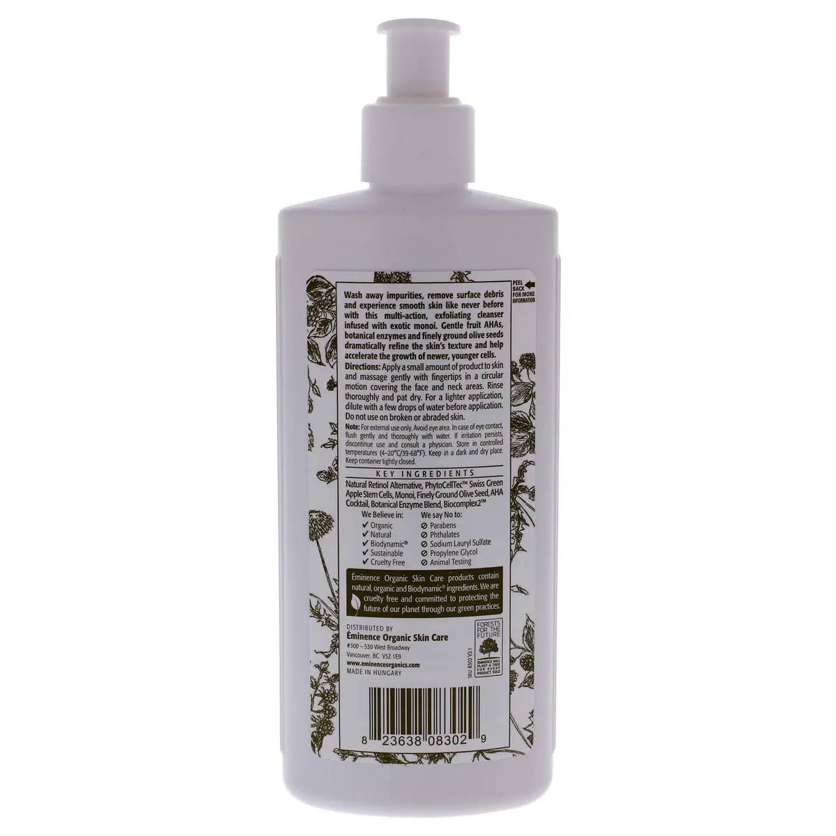 Eminence Monoi Age Corrective Exfoliating Cleanser 8.4 oz | Smooth skin, natural exfoliation, USA import - view 2