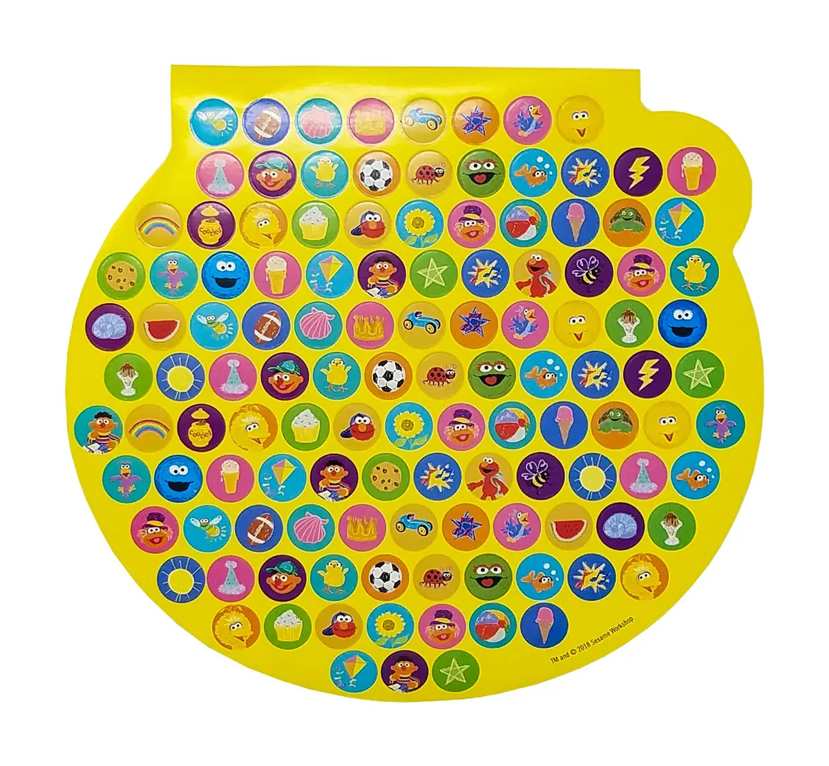Sesame Street Shaped Sticker Book Elmo Over 300 Stickers 4 Sheets | Fun for Kids - view 2