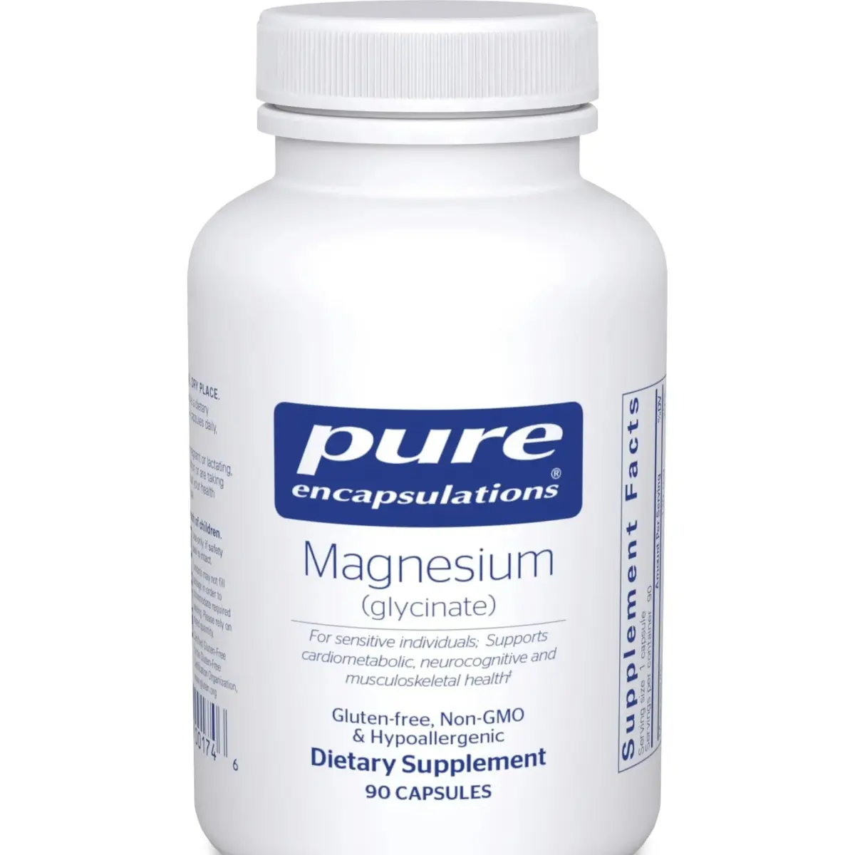 Pure Encapsulations Magnesium Glycinate 90 Capsules | Supports Sleep, Stress Relief, Heart Health, Nerves, Muscles, Metabolism - main product image