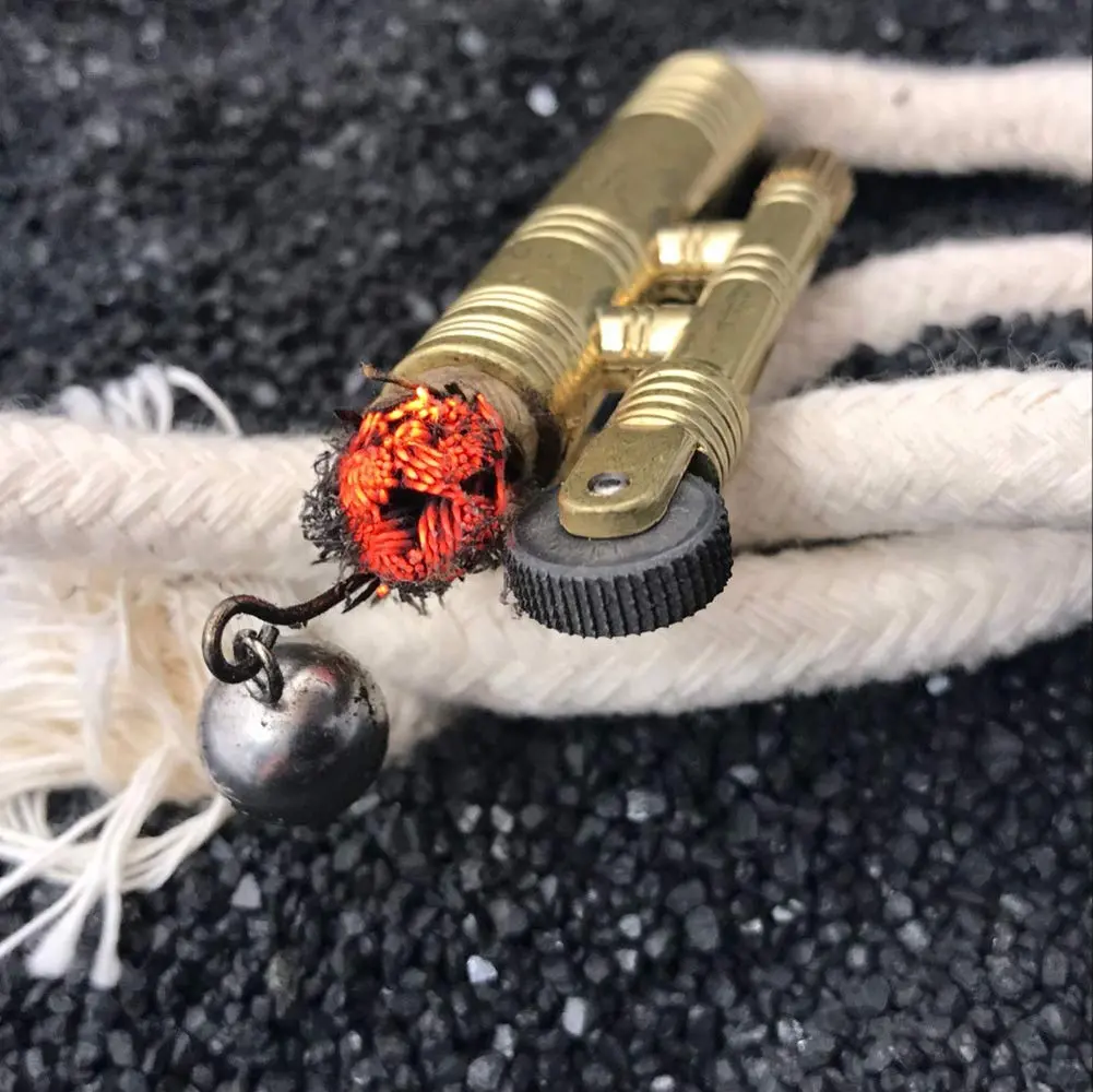 Ambrogio.L Vintage Rope Lighter No Flame Windproof Camping Outdoors | WWII Covert Metal - view 3