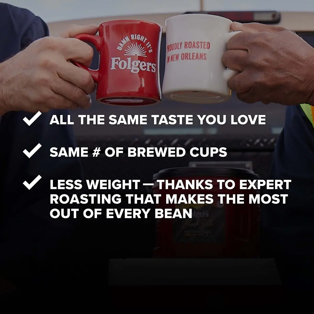Folgers 100% Colombian Coffee, Medium Roast Ground Coffee, 9.6 Ounce Canister | Rich, Lively Flavor - view 8