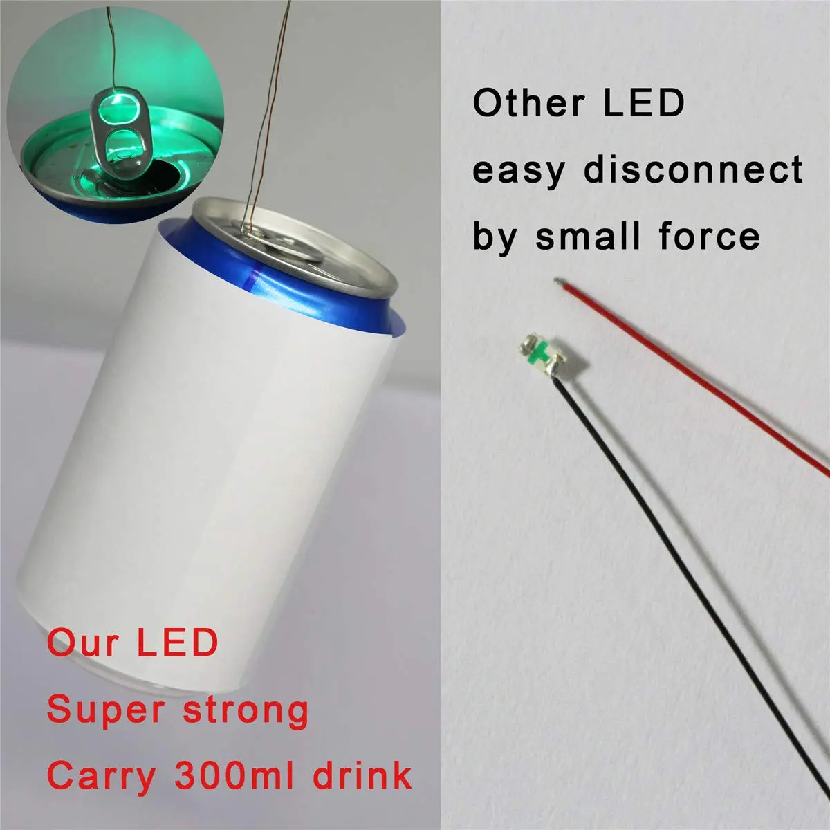Bowerful 25pcs Pre-soldered Micro Litz Wired Leads Green SMD LED 0603 | High Luminance & Compact Design - view 3