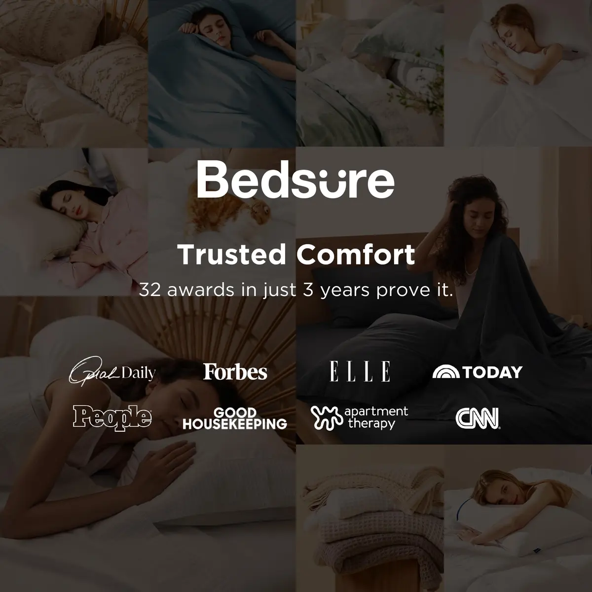 Bedsure Queen Sheet Set - 4 Pieces Soft, Breathable, Cooling Bed Sheets - view 6