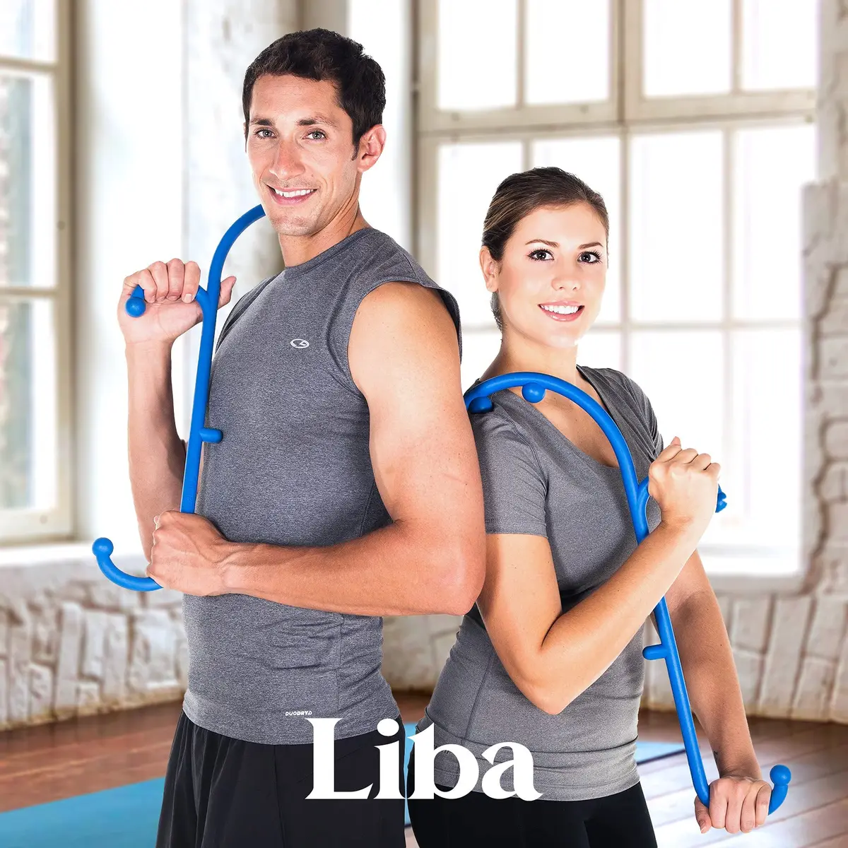 LiBa Deep Tissue Back Neck Massager Theracane with Trigger Point Tool for Pain Relief, Full Body Muscle Knots, 36.8cm (14.5") - view 6