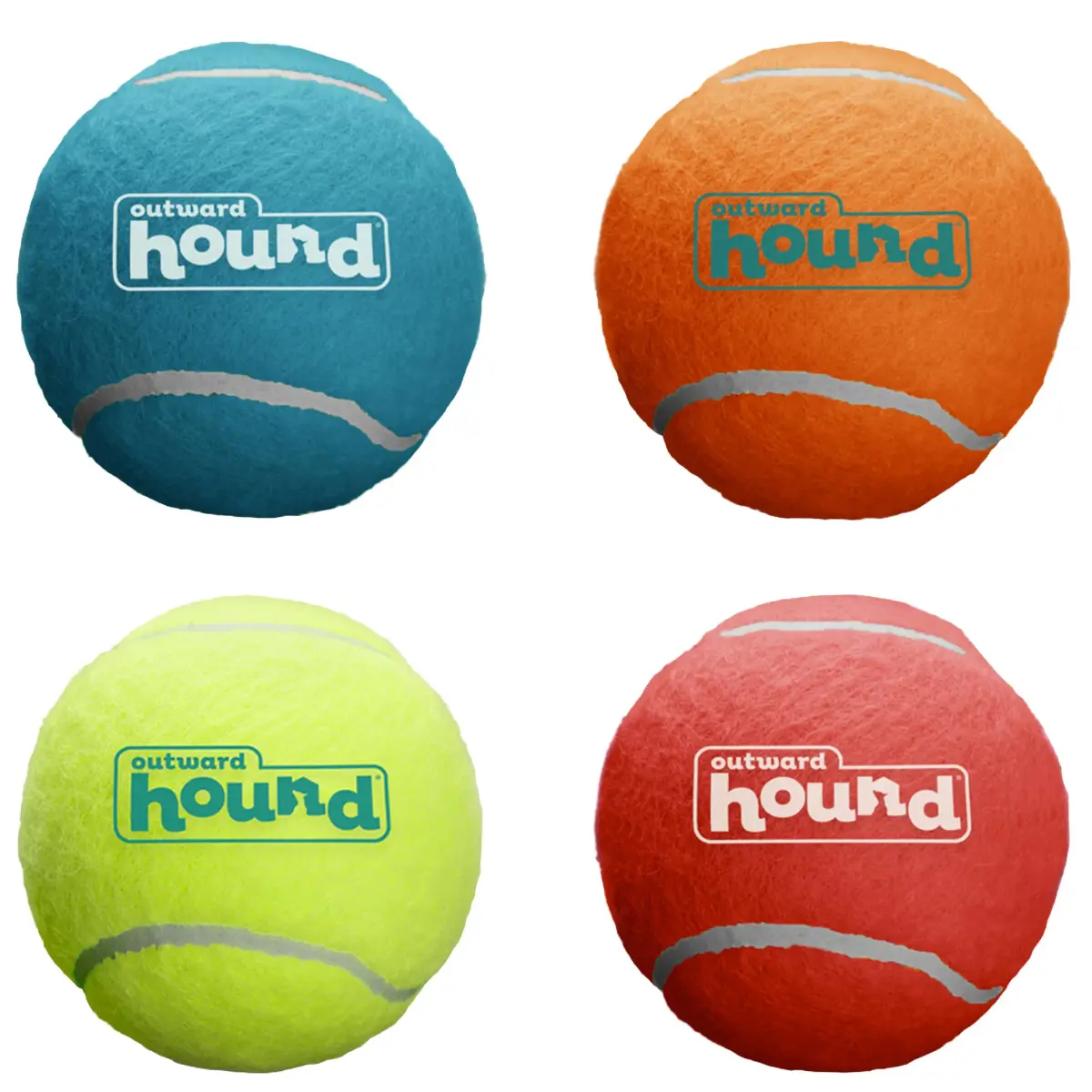 Outward Hound Squeaker Ballz Tiny Tennis Balls for Small Dogs Under 15 lbs, Fetch & Training, X-Small (1.5 inch / 3.8 cm), 4-Pack - main product image