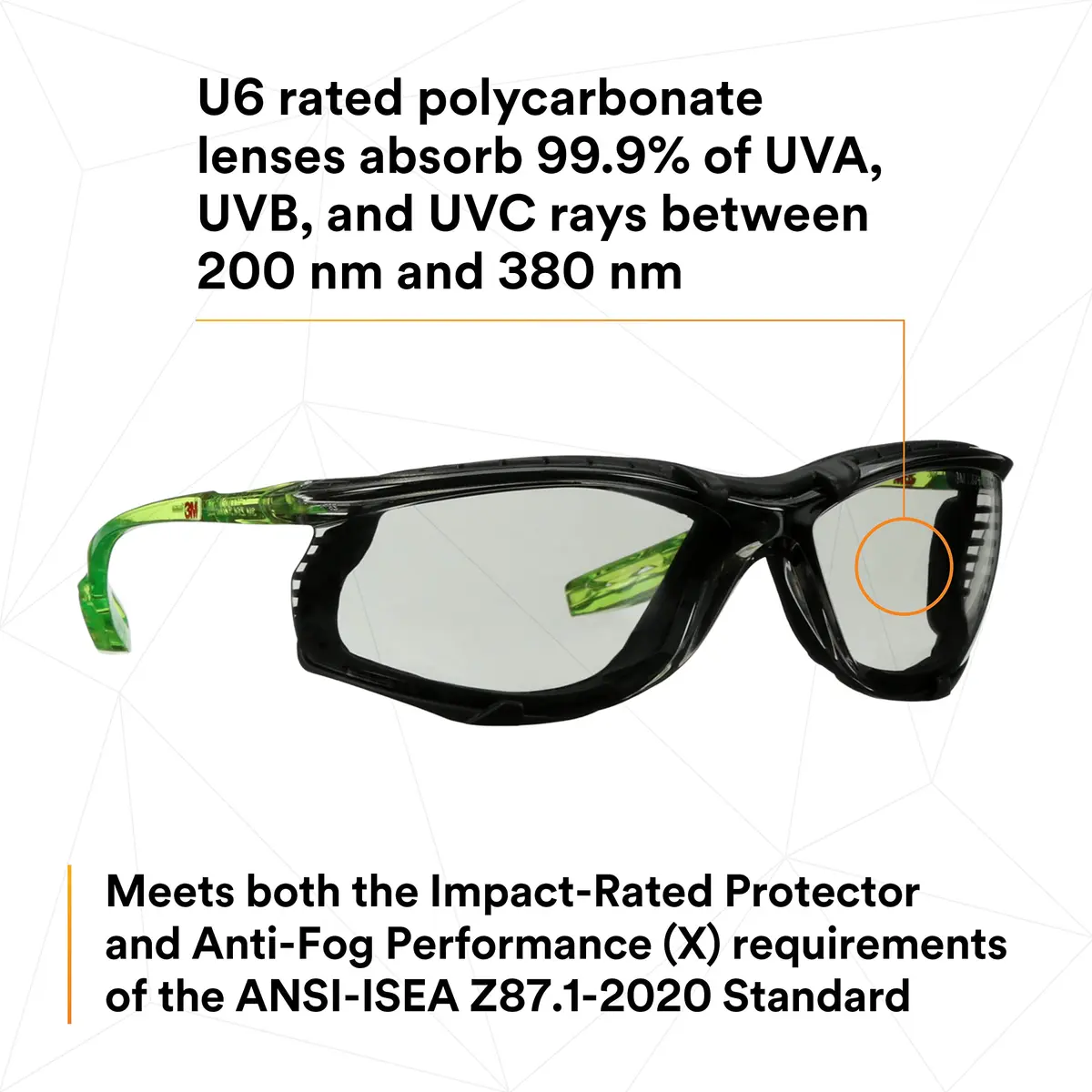 3M Solus CCS Safety Glasses with Anti-Fog Gasket and Gray Lens | 1 Pair (0.045 kg) - view 5