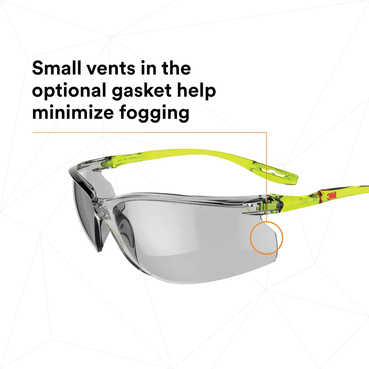 3M Solus CCS Series Safety Glasses with Anti-Fog Coating, Gray I/O Lens, 1 Pair | ANSI Z87 Certified UV Protection - view 6