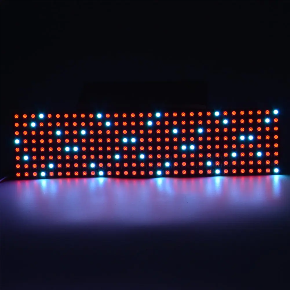 WESIRI 8x32 LED Matrix 256 Pixels WS2812B Full Color Panel | Individually Addressable, Flexible, DC5V - view 5