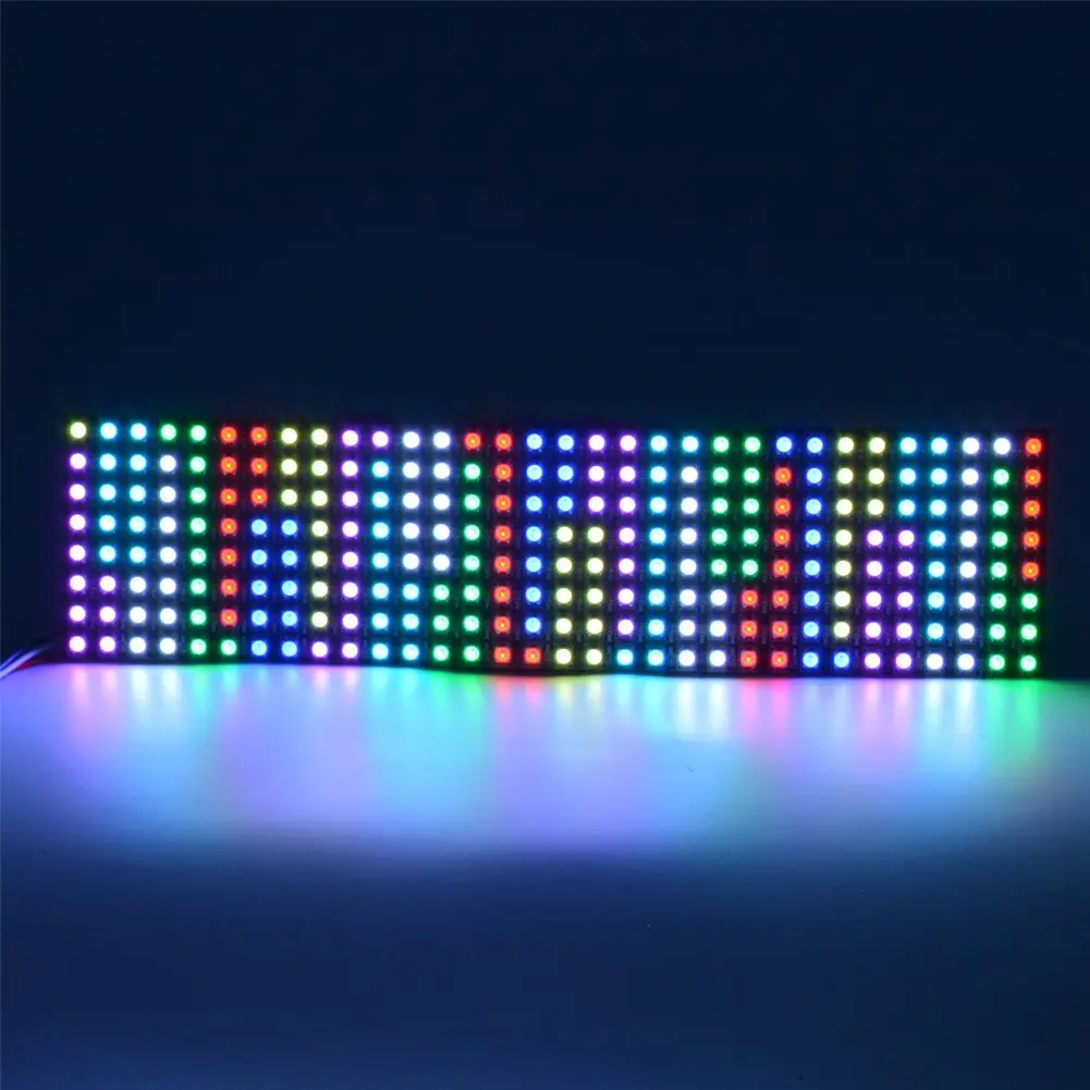 WESIRI 8x32 LED Matrix 256 Pixels WS2812B Full Color Panel | Individually Addressable, Flexible, DC5V - view 7