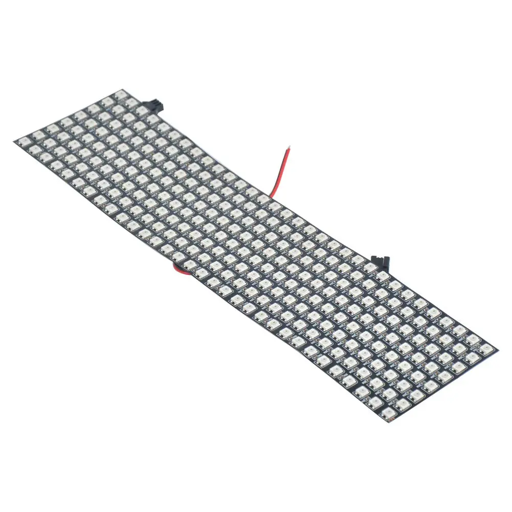 WESIRI 8x32 LED Matrix 256 Pixels WS2812B Full Color Panel | Individually Addressable, Flexible, DC5V - view 2