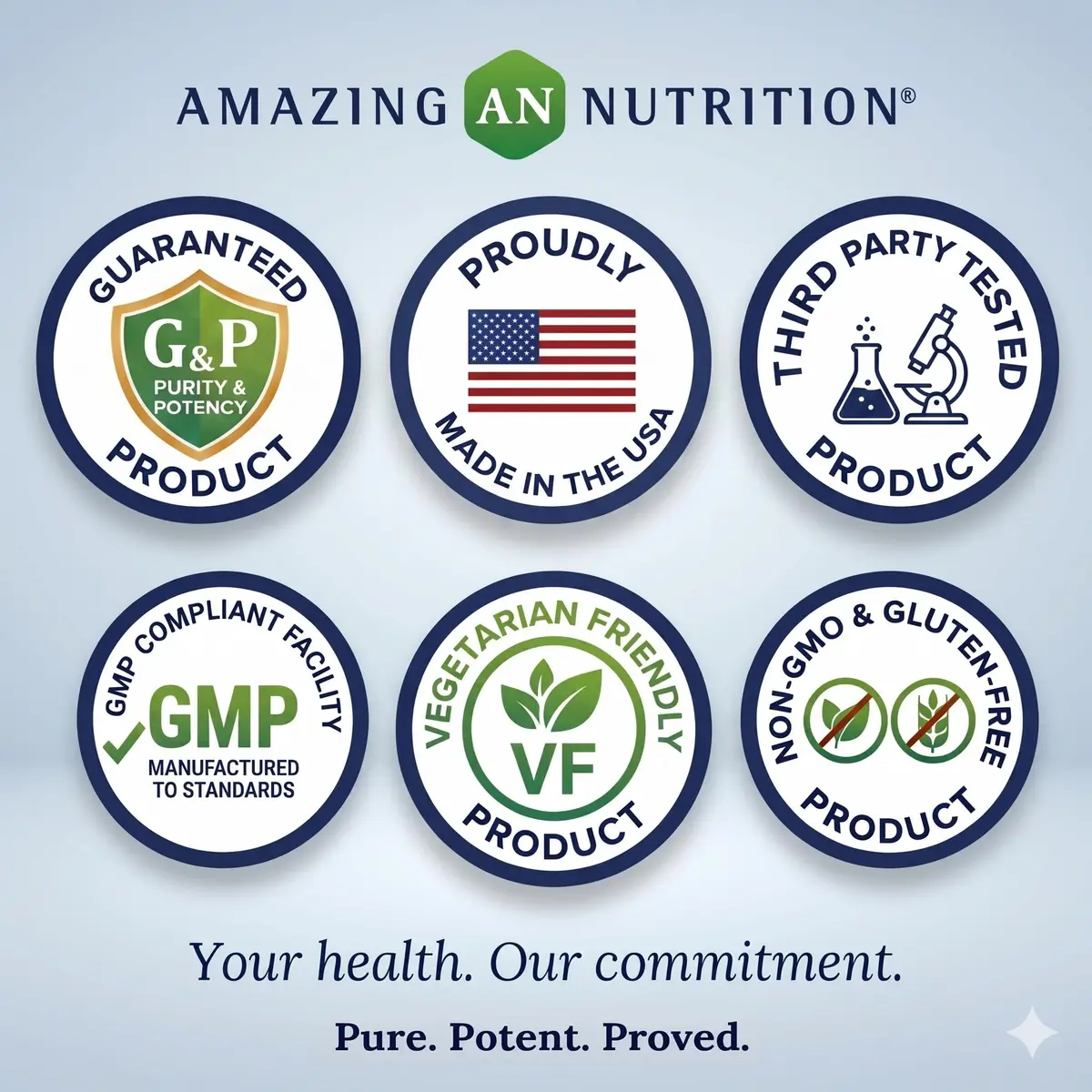 Amazing Nutrition Quercetin 250 Mg & Berberine 250 Mg | Veggie Capsules Supplement | Non-GMO | Gluten-Free | Made in USA - view 4