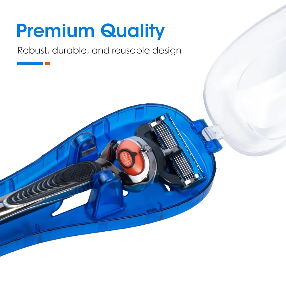 Nincha Manual Razor Travel Case Blue | Portable Razor Protector for Travel - view 2