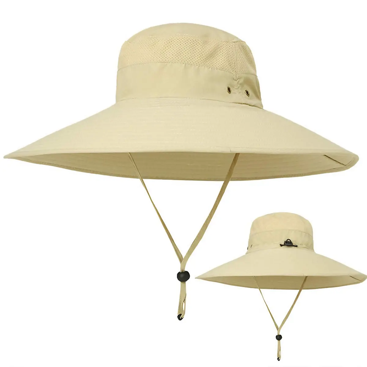 HUAMULAN Wide Brim Sun Hat 50cm (19.7 inch) Diameter | UPF 50+ Protection for Outdoor Travel - view 2