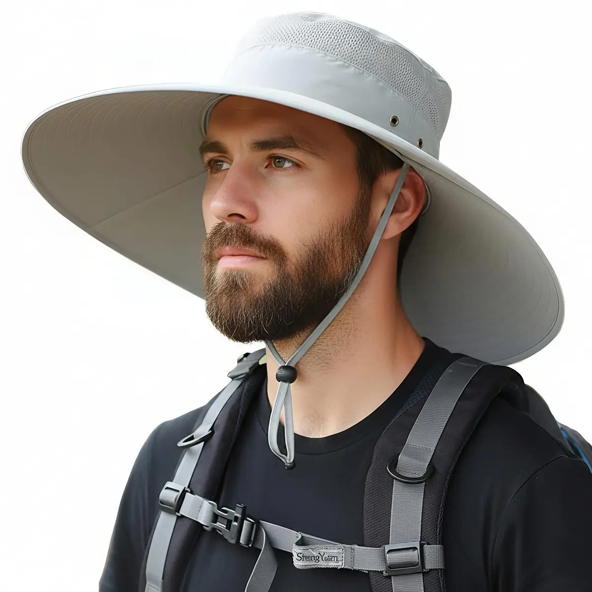 HUAMULAN Wide Brim Sun Hat 50cm (19.7 inch) Diameter | UPF 50+ Protection for Summer Travel - main product image