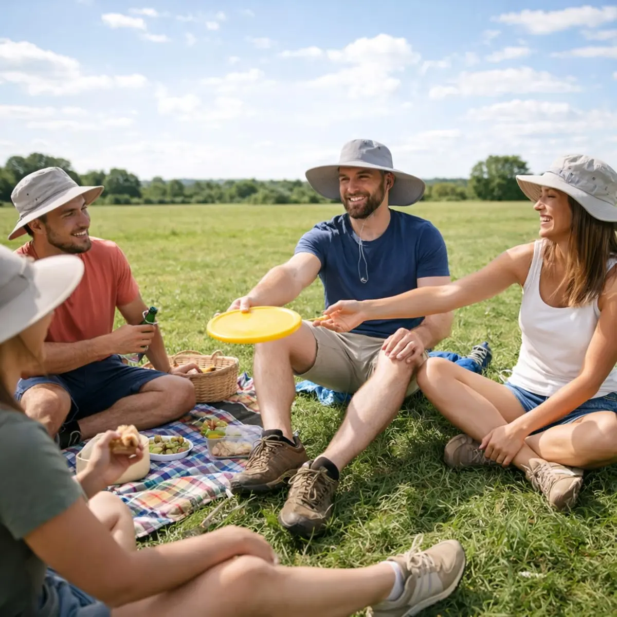 HUAMULAN Wide Brim Sun Hat 50cm (19.7 inch) Diameter | UPF 50+ Protection for Summer Travel - view 7