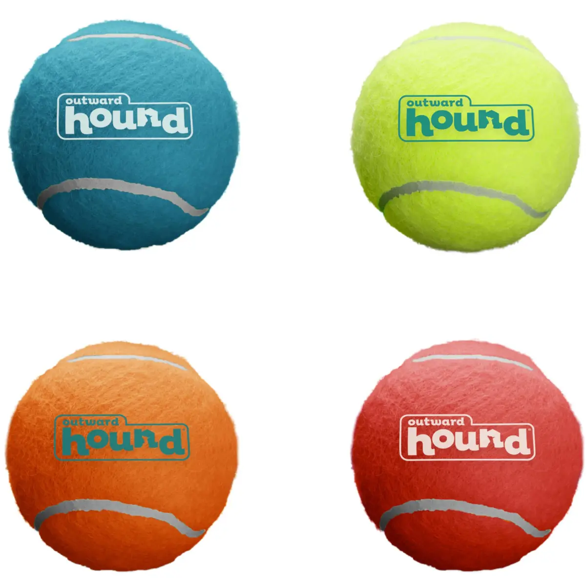 Outward Hound Squeaker Ballz Tennis Ball Dog Toy, Small 2" (5 cm) 4-Pack | Durable & Bouncy Fetch Toy for Dogs Under 25 lbs - main product image
