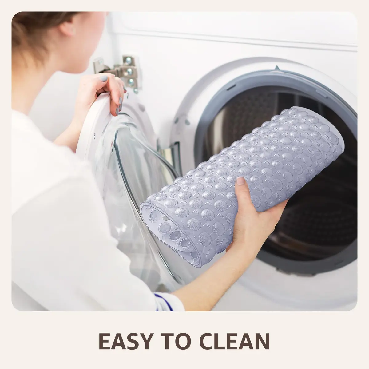 OTHWAY Non-Slip Bathtub Shower Mat 100cm x 40cm (35" x 16") | 198 Suction Cups for Secure Grip - view 6