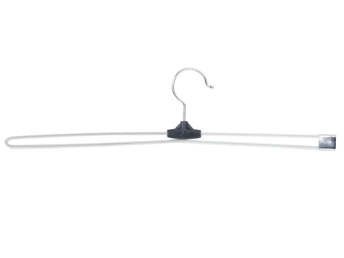 ROLLYWARE Premium Stainless Steel Push Clip Lockable Hangers for Clothes, Trousers, Sarees, Skirts Wardrobe (Large 10 Pack, Silver) - view 7