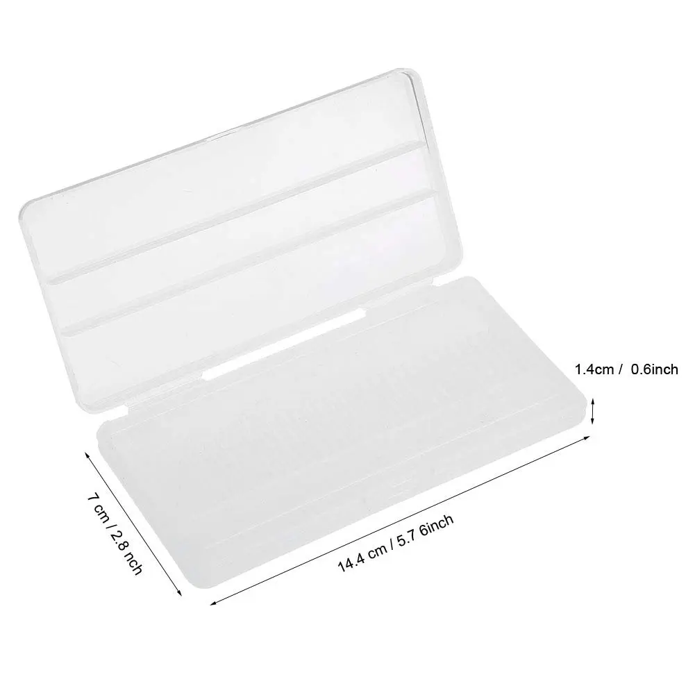 YUYTE Nail Drill Bits Case, 30 Holes Storage Box for Manicure, Transparent Plastic Organizer, 14.4cm x 7cm x 1.4cm, Durable & Space Saving - view 5