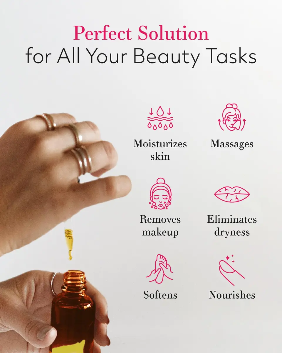Leven Rose Pure Jojoba Oil 473ml (16 Fl Oz) | Natural Unrefined Moisturizer for Skin, Hair & Nails - view 3