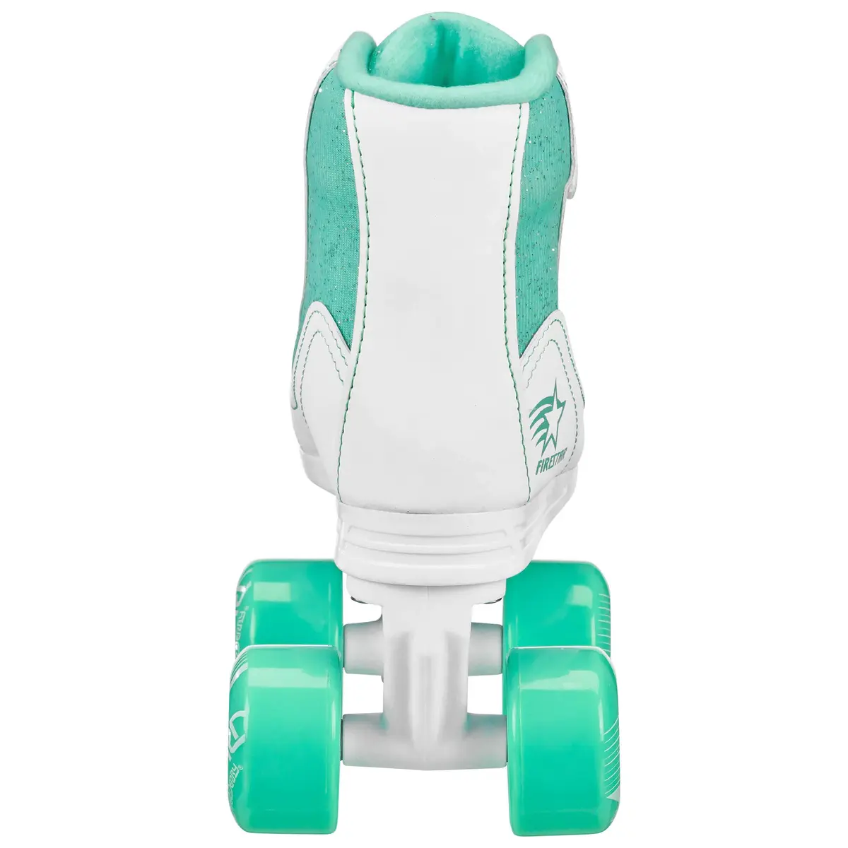 Roller Derby Firestar Youth Girl's Quad Roller Skates, White/Mint, Size 13 | Comfortable, True-to-Size Kids Skates - view 4