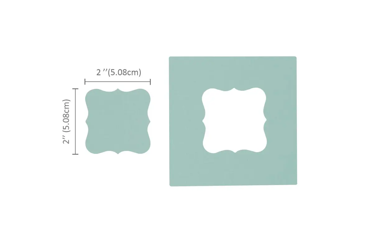 BiraBira Paper Craft Punch 2" x 2" Bracket Magnetic, for Scrapbooking & Cards, 3 7/8" x 3 1/2" x 3" | Precise Window Cutter - view 4