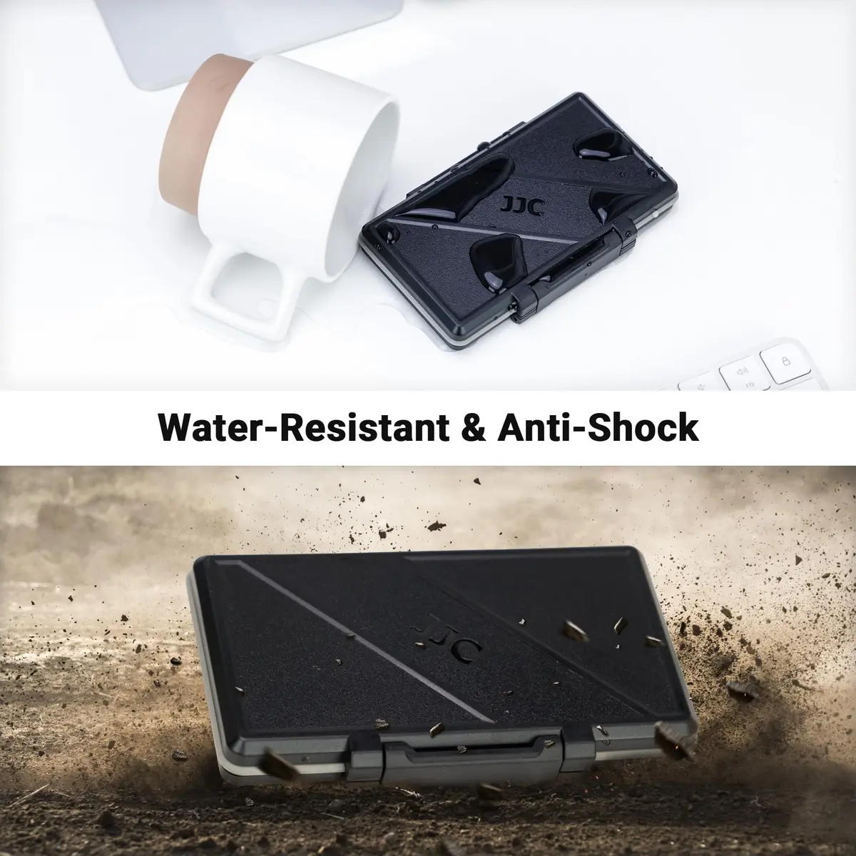 Kiorafoto 4-Slot M.2 NVMe SSD Case 130mm (5.1in) | Water-Resistant & Anti-Shock Protective Wallet Organizer - view 4