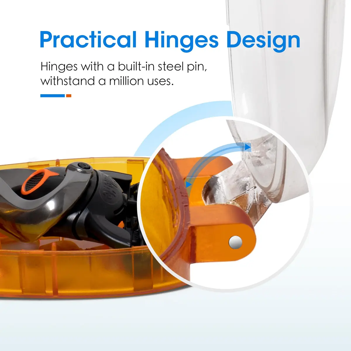 Nincha Manual Razor Travel Case Orange | Portable Plastic Razor Protector for Travel - view 3