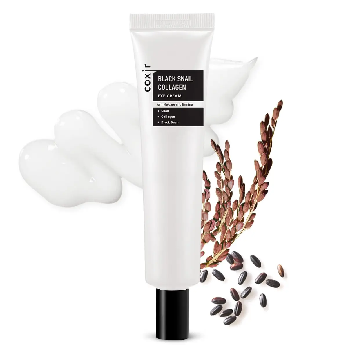 coxir Black Snail Collagen Eye Cream, Niacinamide, 30ml | Deep Hydration & Brightening for All Skin Types - main product image