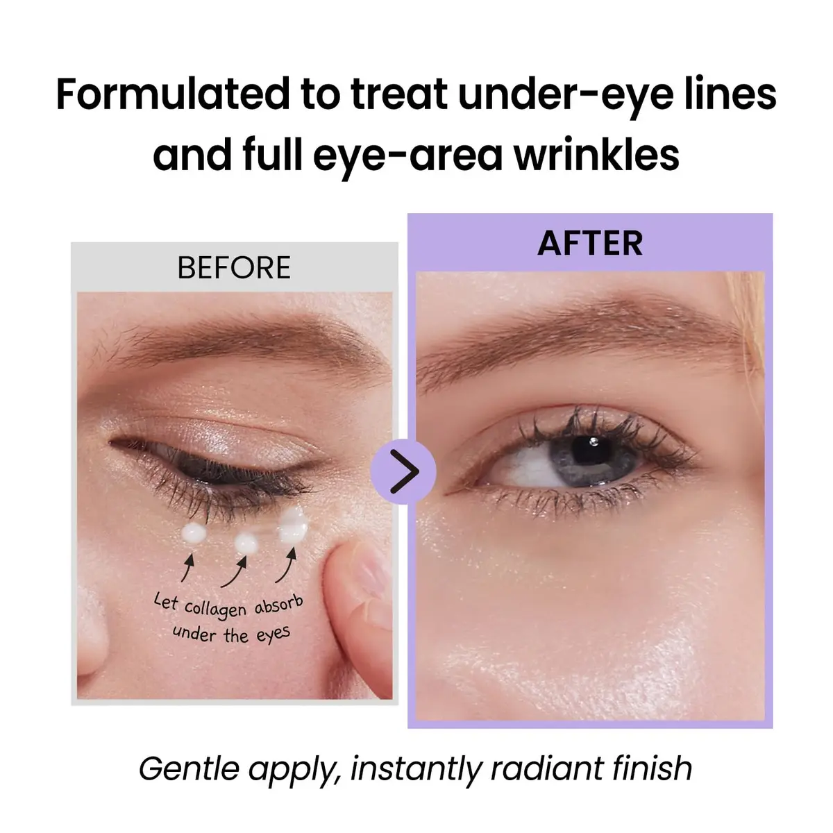 coxir Black Snail Collagen Eye Cream, Niacinamide, 30ml | Deep Hydration & Brightening for All Skin Types - view 3