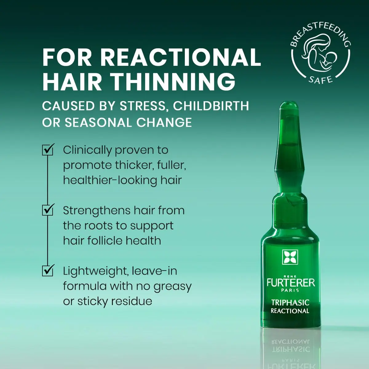 René Furterer Triphasic Reactional Hair Thickening Serum, 1.92 Fl Oz | Supports Hair Vitality & Thinning - view 2