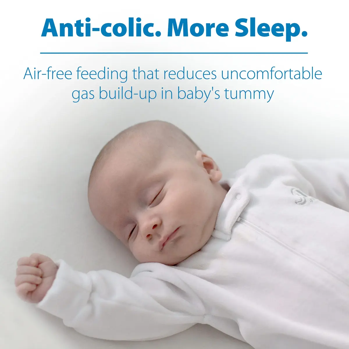 Dr. Brown's Anti-Colic Options+ Narrow Baby Bottle Set - Blue, Slow Flow Nipples & Pacifier - view 2