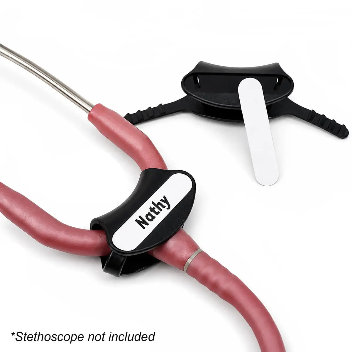 Specialist ID Black 2 Pack Stethoscope ID Tag for Cardio Steth Sizes | Fits Littmann Cardiology III & IV - view 3