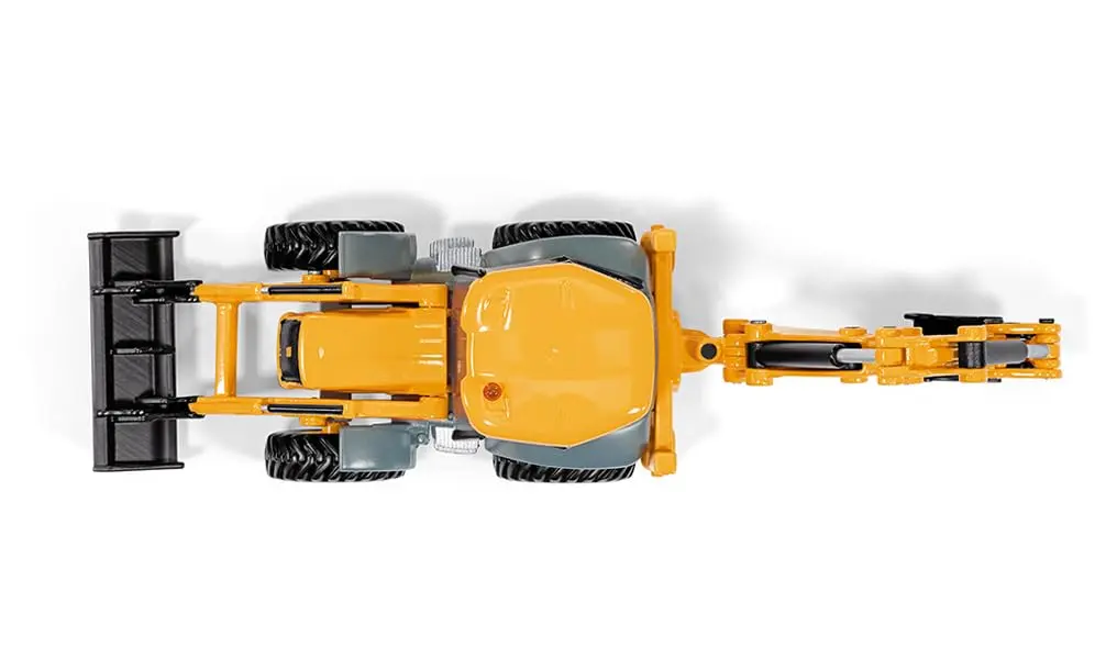 Siku JCB 4CX Backhoe Loader 1:50 Scale Metal/Plastic Yellow | Functional Diecast Toy for Collectors and Kids - view 5