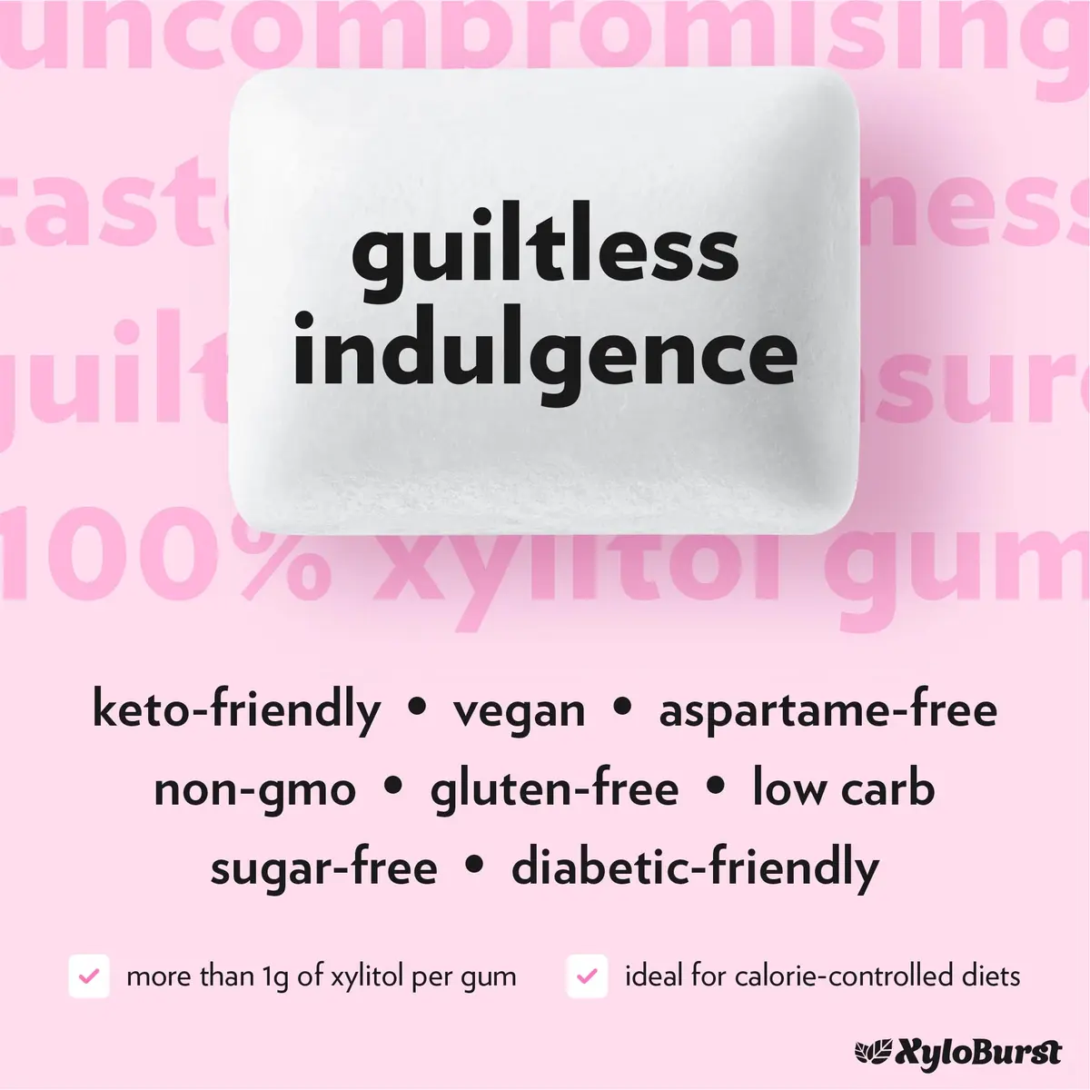 Xyloburst Chewing Gum | Sugar Free, Gluten Free, Keto Friendly | 3x100 Pieces | Oral Health Support - view 5