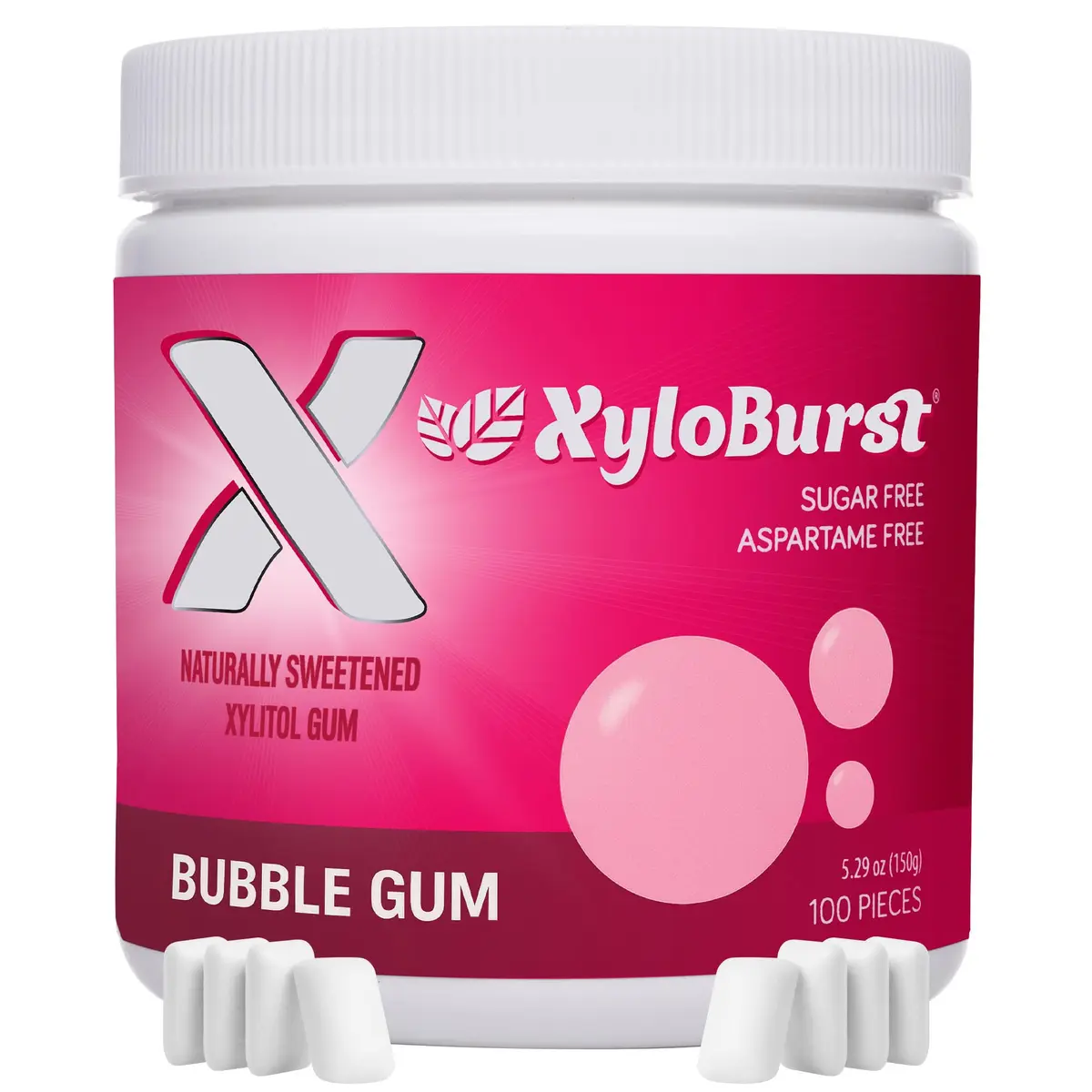 Xyloburst Chewing Gum | Sugar Free, Gluten Free, Keto Friendly | 3x100 Pieces | Oral Health Support - view 2