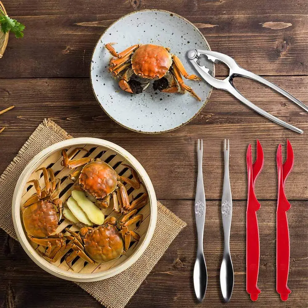 KXCOFTXI 13-Piece Crab Leg Cracker Set with Portable Bag | Heavy Duty Zinc Alloy & Stainless Steel Tools - view 7