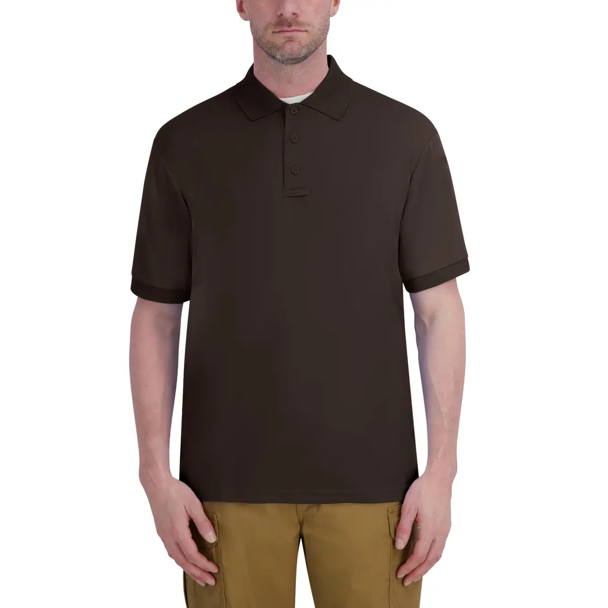 Propper Short Sleeve Uniform Polo, Brown, 5X Large | Classic Work Polo for Uniformed Teams - main product image