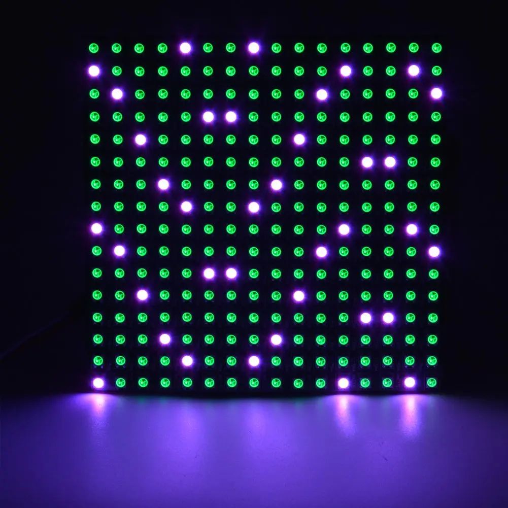 WESIRI 16x16 LED Matrix 256 Pixels WS2812B Full Color Panel | Individually Addressable, Flexible, DC5V - view 5