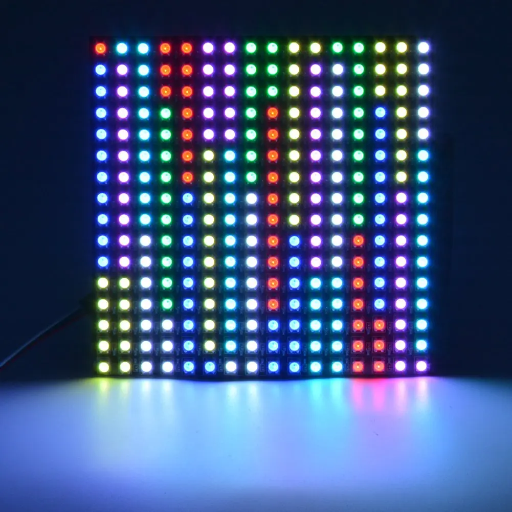 WESIRI 16x16 LED Matrix 256 Pixels WS2812B Full Color Panel | Individually Addressable, Flexible, DC5V - view 7