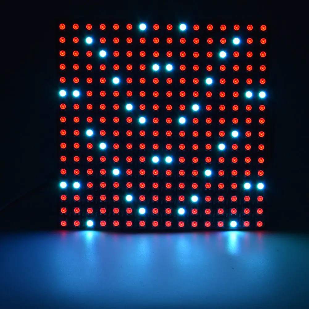 WESIRI 16x16 LED Matrix 256 Pixels WS2812B Full Color Panel | Individually Addressable, Flexible, DC5V - view 4