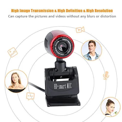 Zerone USB Webcam 640x480 | Built-in Microphone & 360° Rotation Support for Laptop & PC - view 10