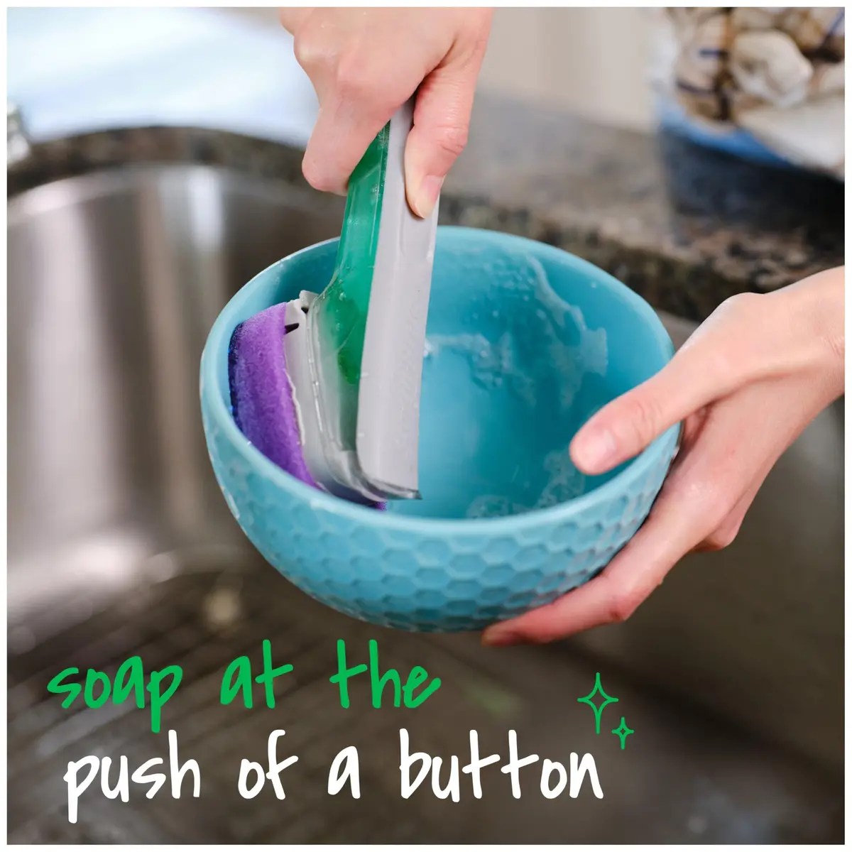 Scotch-Brite Non-Scratch Advanced Soap Control Dishwand Blue | 212 g (0.47 lb) - view 8