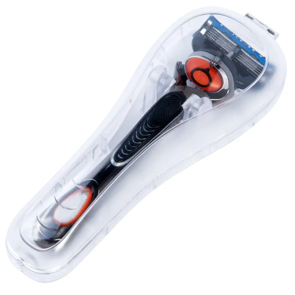 Nincha Portable Manual Razor Travel Case Transparent | Protects Razor & Keeps it Dry - main product image