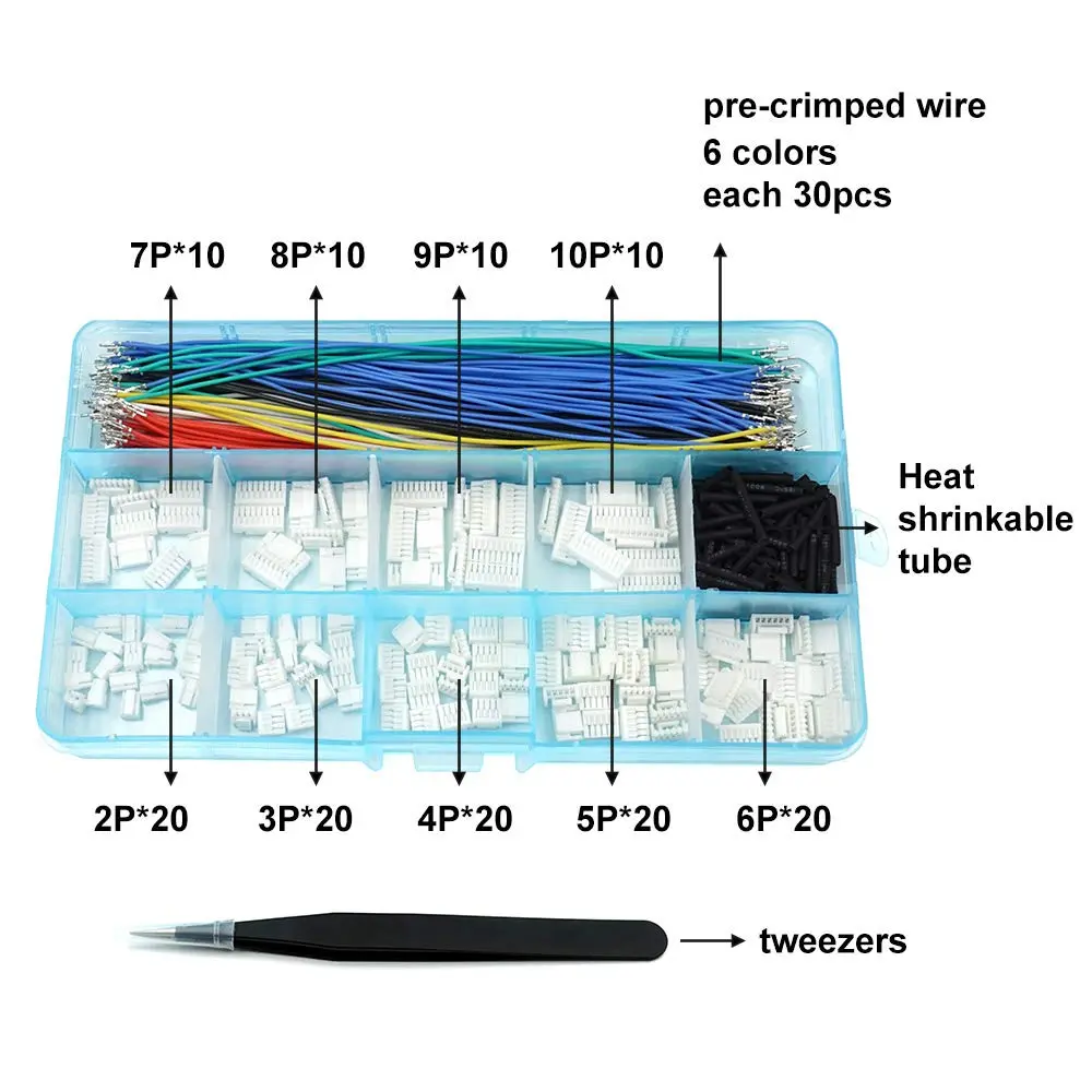 elechawk GH1.25 Connectors & Silicone Cables 15cm | Compatible with Pixhawk & Flight Controllers - view 2