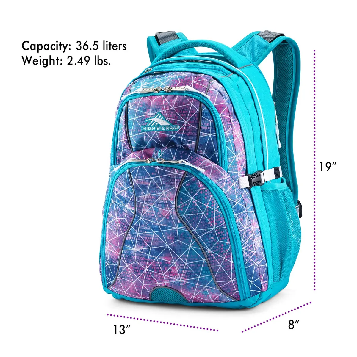 High Sierra Swerve Laptop Backpack 36.5L (19 x 13 x 7.75-Inch) | Padded 17-Inch Laptop Compartment & Tablet Sleeve - view 5