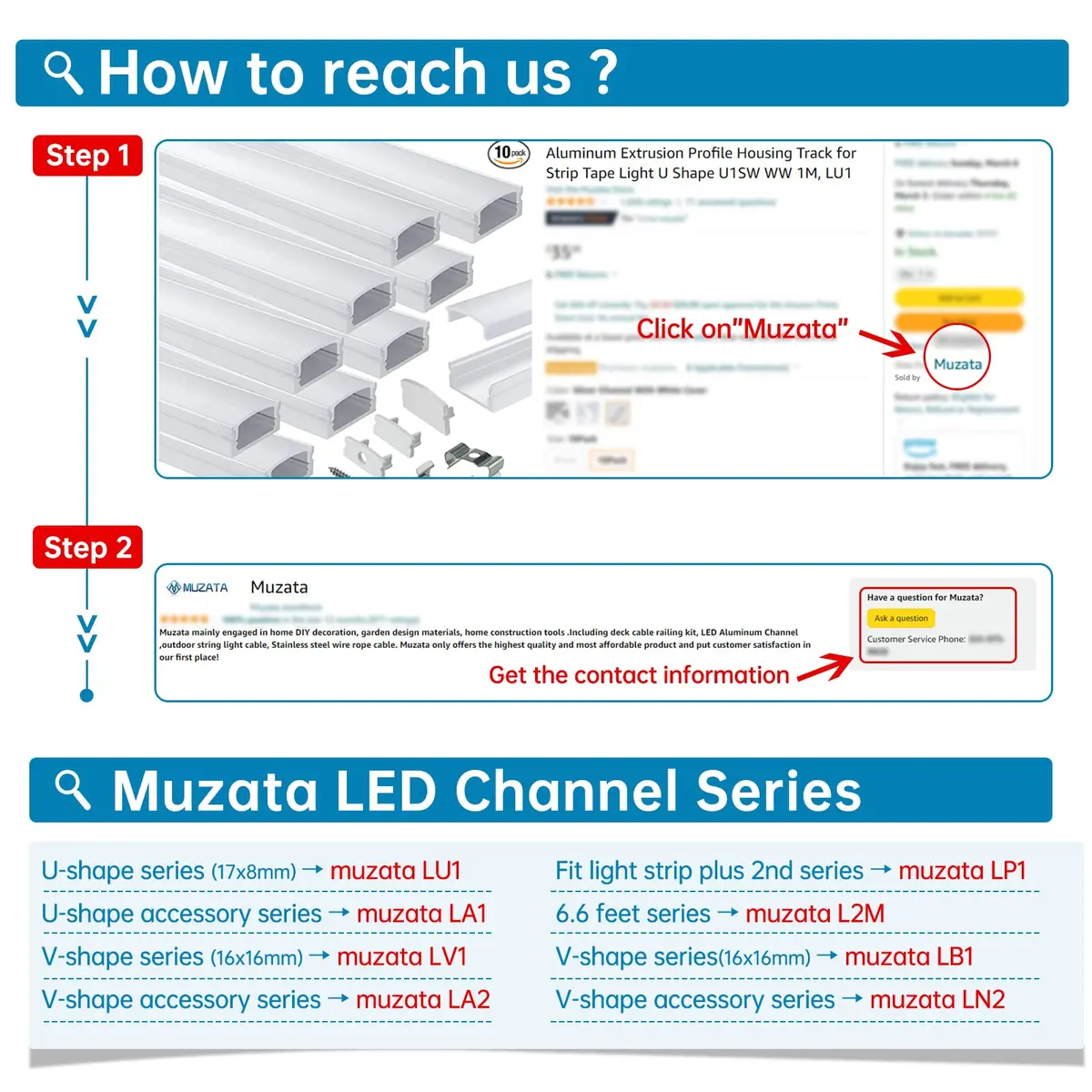 Muzata 8Pack White Plastic Corner Connector for V1SW LED Channel LC08 | Seamless 90° Corner Fit - view 7