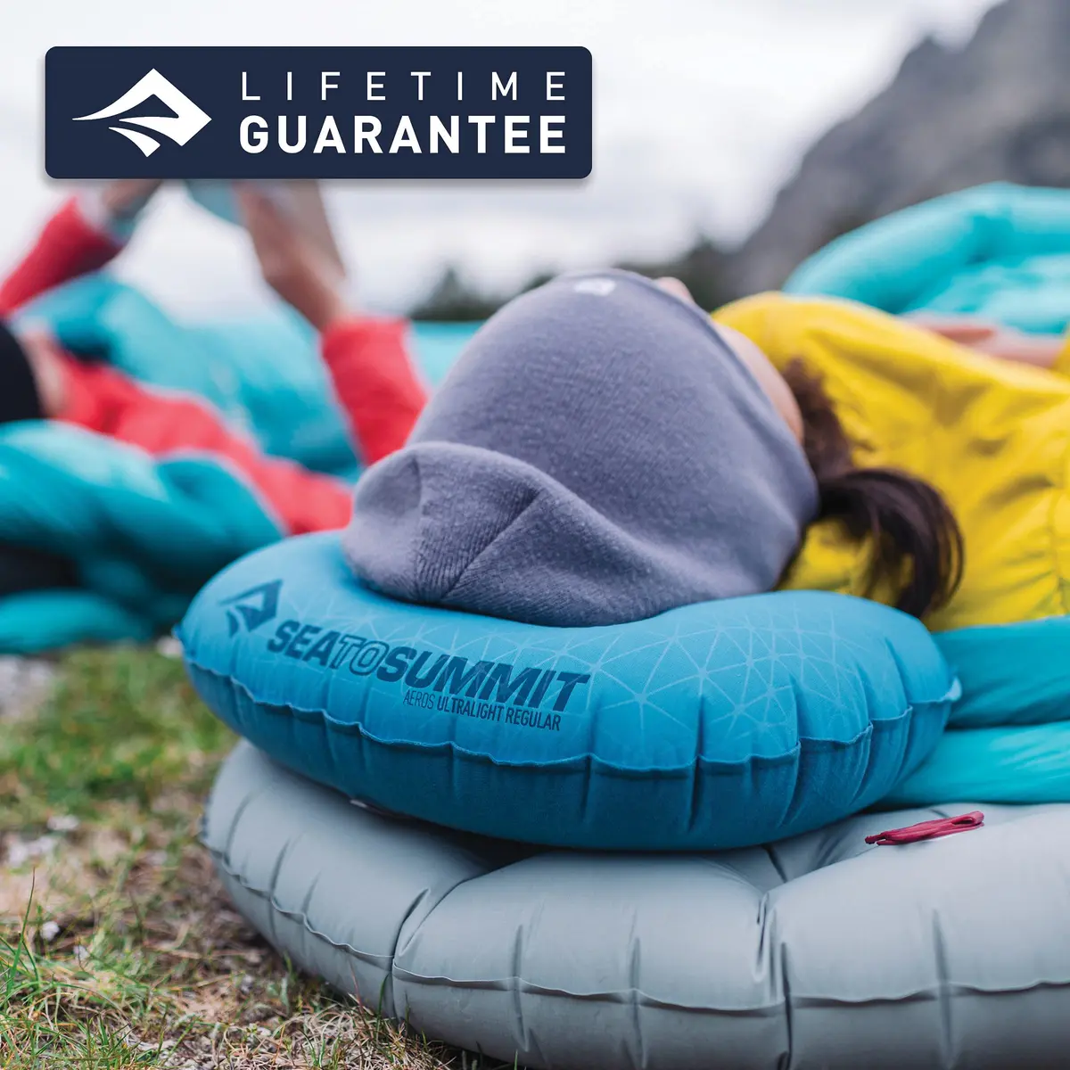 Sea to Summit Aeros Ultralight Inflatable Pillow, Large, Sea Foam | Compact, Supportive & Lightweight for Camping - view 6