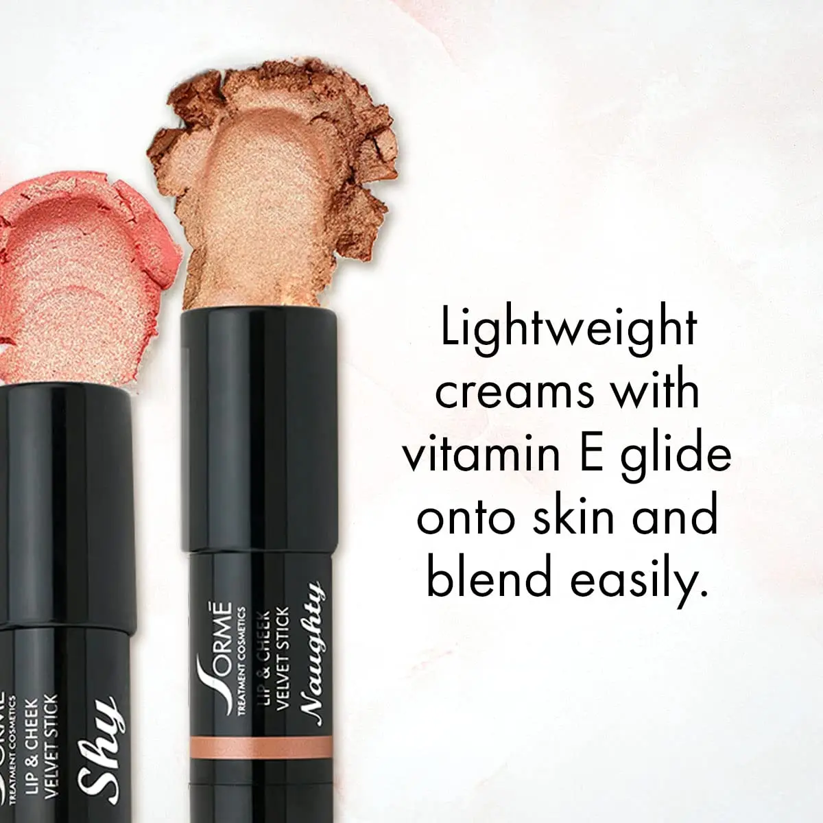 SORMÉ Lip & Cheek Velvet Stick 0.2 Oz | Lightweight, Blendable, Natural Finish - view 3