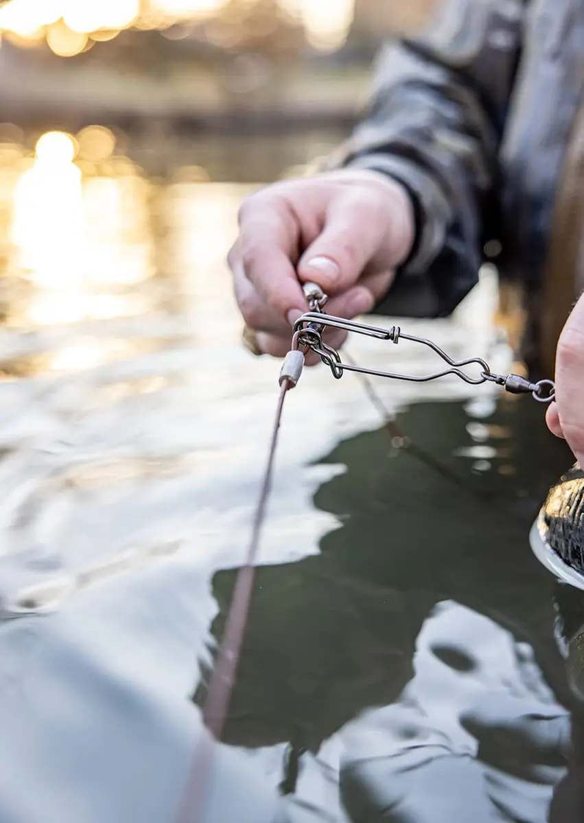 Lifetime Decoys Jerk Rig Mainline Decoy Drops – Stainless Steel Swivel Clip Drops with 5" Carabiner for Motion Decoys | Durable Hunting Accessory - view 5